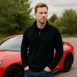 APT 9 Black Pullover Sweater